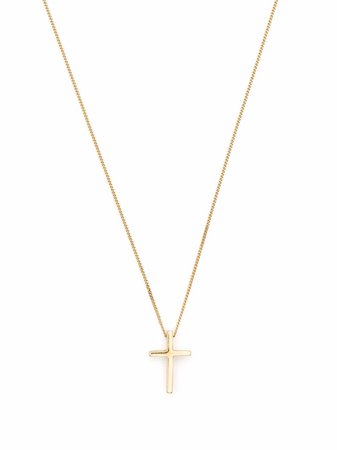 Shop Saint Laurent cross pendant necklace with Express Delivery - FARFETCH