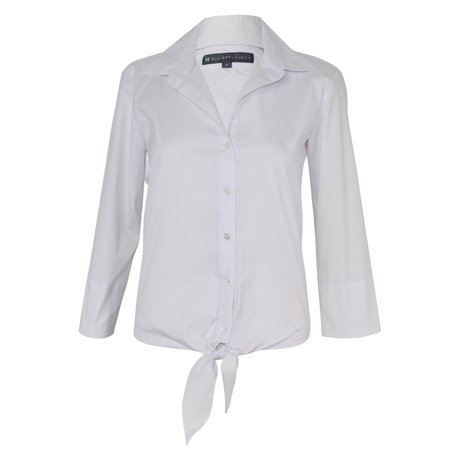 Elliott Lauren Tie Front Button Up Shirt | Muse Boutique Outlet – Muse Outlet
