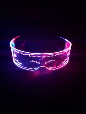 7 Color In One LED Visor Glasses CyberPunk / Futuristic / | Etsy