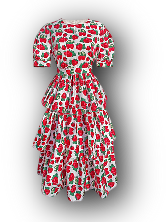 Swedish Strawberry Summer Haus Dress