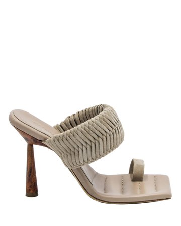 GIA Couture Rosie 1 Toe-Ring Suede Sandals | INTERMIX®