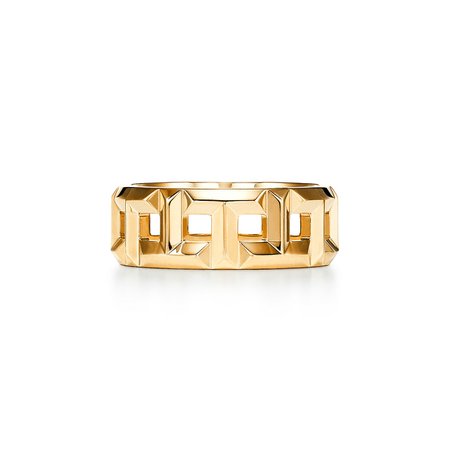 Tiffany T True 8 mm ring in 18k gold. | Tiffany & Co.