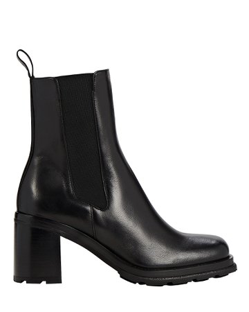BY FAR Elijah Leather Boots In Black | INTERMIX®