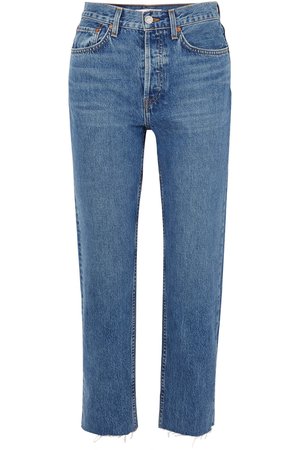 RE/DONE | Originals Stovepipe high-rise straight-leg jeans | NET-A-PORTER.COM