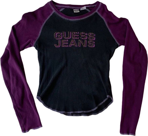 guess jeans y2k long sleeve