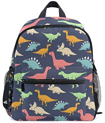 Amazon.com | Cute Kid's Toddler Backpack Dinosaur Schoolbag for Boys Girls, Kindergarten Children Bag Preschool Nursery Travel Bag with Chest Clip((Dino Scandinavian Style)) | Kids' Backpacks