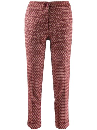 Etro Cropped Slim Fit Trousers - Farfetch