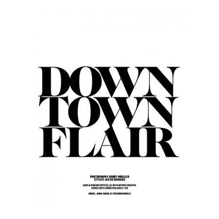 Downtown Flair text