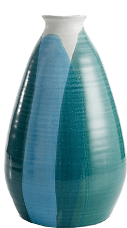 Lona Large Blue Green Vase | Decorist