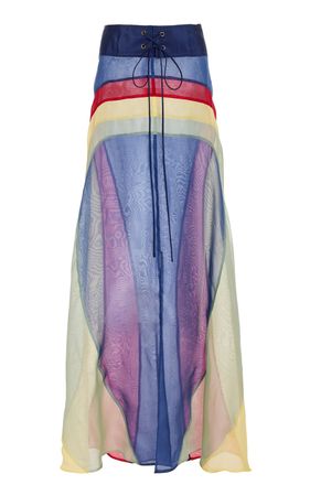 Surf Dream Silk Maxi Skirt By Rosie Assoulin | Moda Operandi