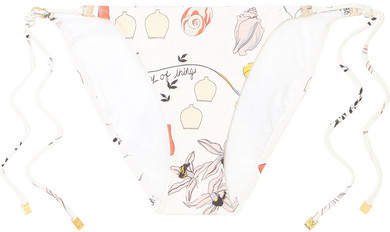 Gemini Link Printed Bikini Briefs - Ivory