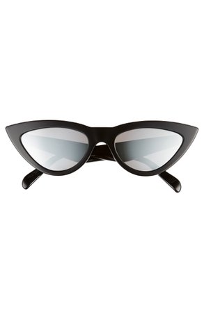 CELINE 56mm Mirrored Cat Eye Sunglasses | Nordstrom
