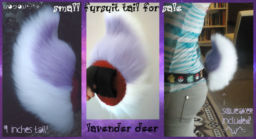 (sold) lavender deer/rabbit/goat tail by stayria on DeviantArt