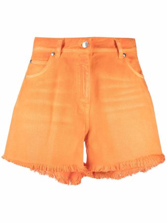 MSGM Frayed Edge Denim Shorts - Farfetch