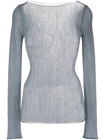 Low Classic waffle-knit long-sleeved Top - Farfetch