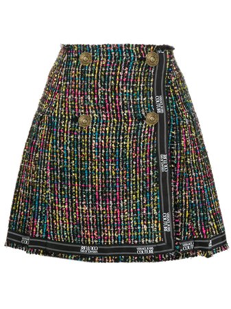 Versace Jeans Couture Tweed a-line Skirt - Farfetch