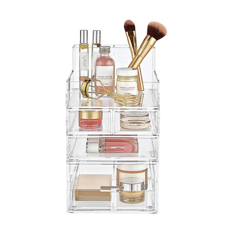 Luxe Acrylic Small Makeup Storage Kit | The Container Store