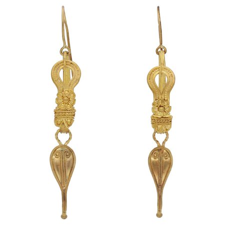 Ancient Roman Earrings, 2nd Century AD For Sale at 1stDibs