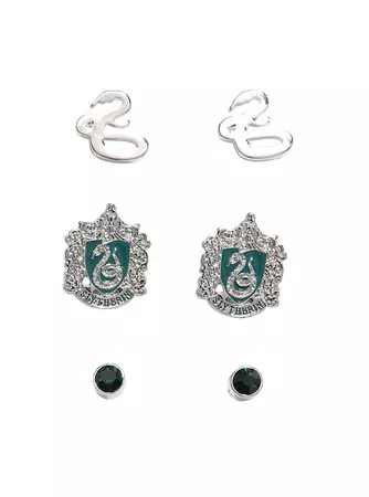 Harry Potter Slytherin Earring Set | Hot Topic