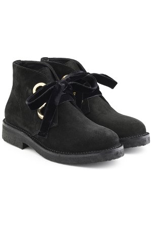 Suede Boots with Velvet Laces Gr. IT 36