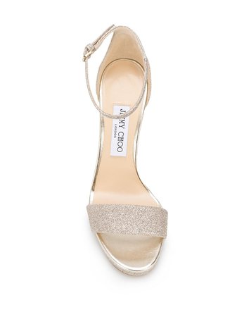 Jimmy Choo Glitter Detail 120Mm Sandals Ss20 | Farfetch.com