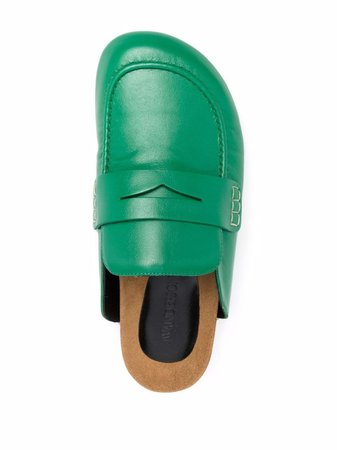 Shop JW Anderson Felt flat loafers with Express Delivery - FARFETCH