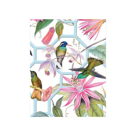 Hummingbird Trellis Gift Enclosure Cards - 4 Mini Cards & 4 Envelopes | NEW | Caspari