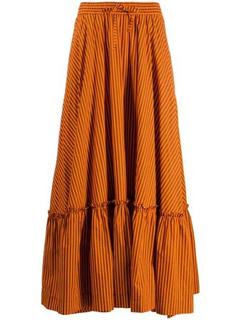 P.A.R.O.S.H. Striped Maxi Skirt