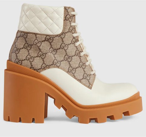 Cream GG Ankle Boot