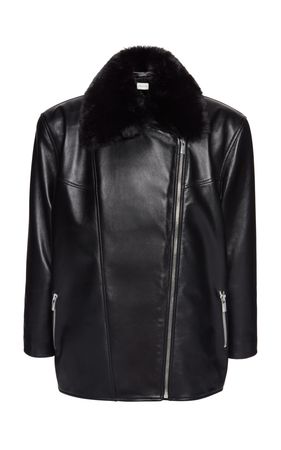 Fur-Trimmed Leather Jacket By Magda Butrym | Moda Operandi
