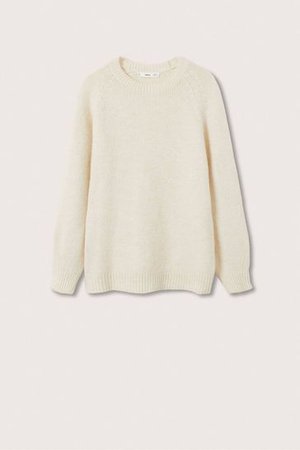 Buy Mango Oversize Cream Knit Sweater from the Next UK online shop