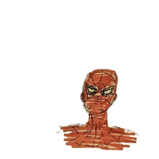 crayon spiderman