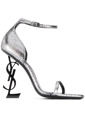 Saint Laurent Opyum Monogram Heel Sandals - Farfetch