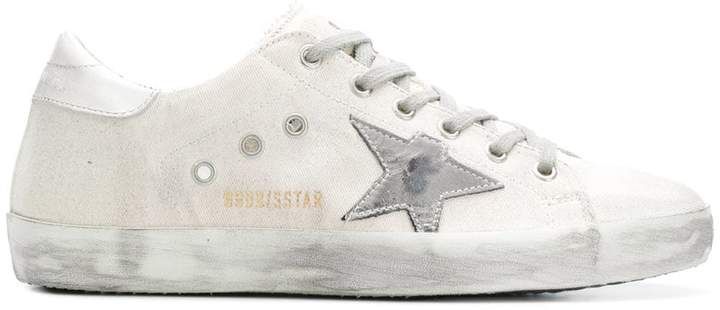 star patchwork sneakers