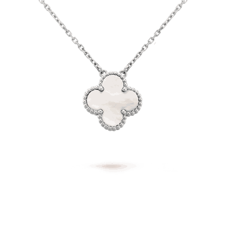 white alhambra necklace van cleef arpels vca