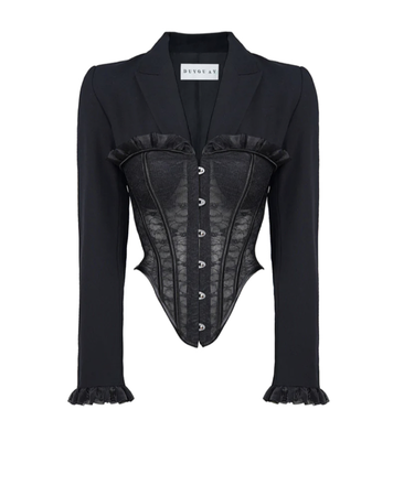 DuyguAyCollection~ Lace Corset Blazer