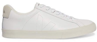 Net Sustain Esplar Suede-trimmed Leather Sneakers - White