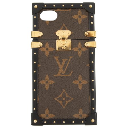 Leather phone charm Louis Vuitton Brown in Leather - 5554341