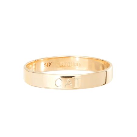catbird nyc | tomboy first knuckle ring, yellow gold