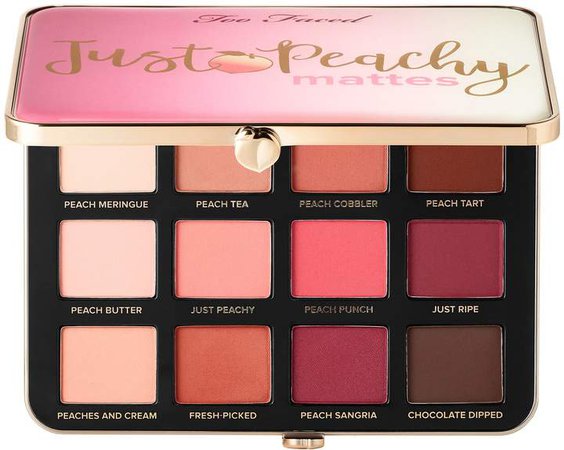 Just Peachy Velvet Matte Eyeshadow Palette Peaches and Cream Collection