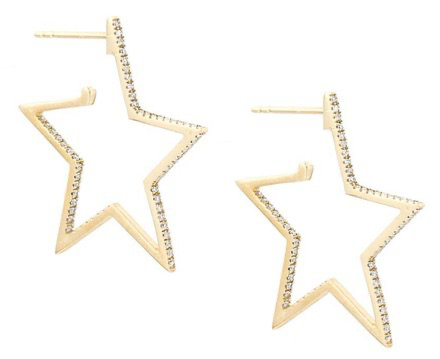 Yellow Gold “Star” Earrings