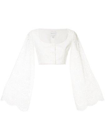 Alice Mccall Cloud Obscurity Cropped Blouse | Farfetch.com