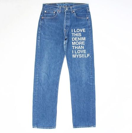 Clothes Collection Concept Jeans