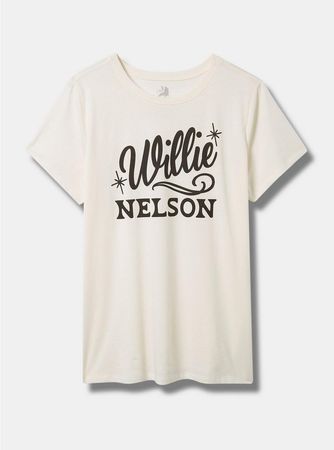 Plus Size - Willie Nelson Classic Fit Cotton Crew Tee - Torrid