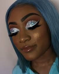 blue prom makeup looks black girl - Google Search