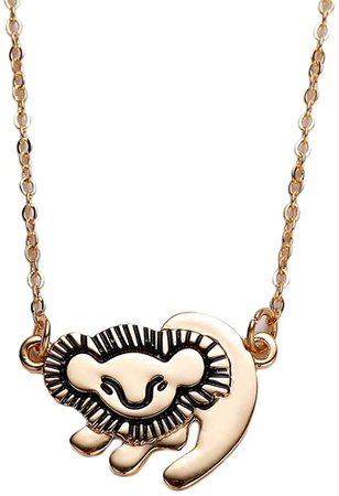 Amazon.com: HANRESHE Lion King Necklace Pendant Trendy Jewelry Initial Gold Chain Gift Women Custom Name Necklace Women Gift (Gold) : Clothing, Shoes & Jewelry