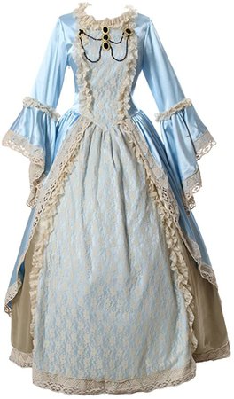 Amazon.com: CosplayDiy Women's Rococo Ball Gown Gothic Victorian Dress Costume XS Blue: Clothing
