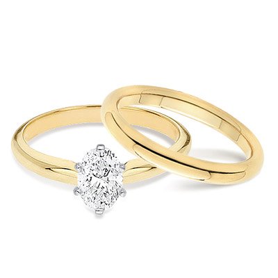 gold wedding ring set