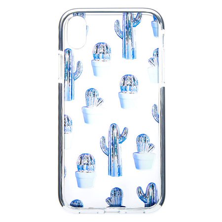 Clear Cactus Phone Case - Fits iPhone XR | Claire's US