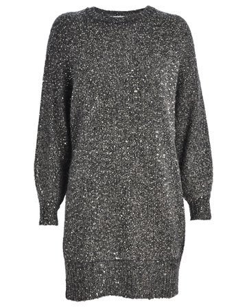 FRAME | Sequined Oversized Sweater Dress | INTERMIX®